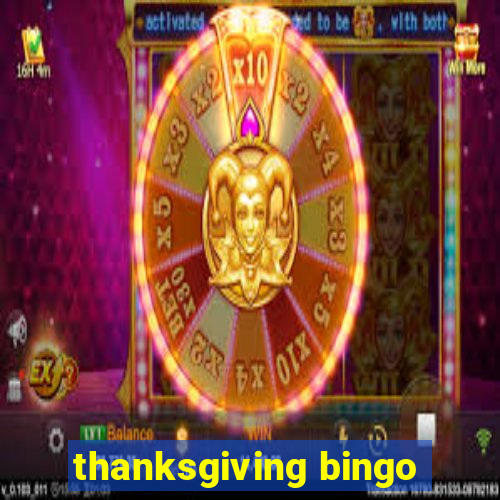 thanksgiving bingo